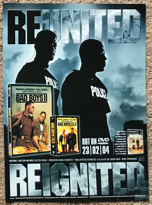 BAD BOYS II - 2004 full page UK magazine ad MARTIN LAWRENCE WILL SMITH
