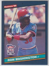 1986 Leaf Donruss - RON WASHINGTON - #560 - Minnesota Twins BOX FRESH
