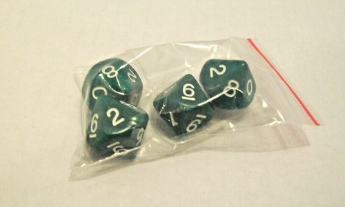 10 Sided Diamond Shaped Dice set of 4  - Picture 4 of 4