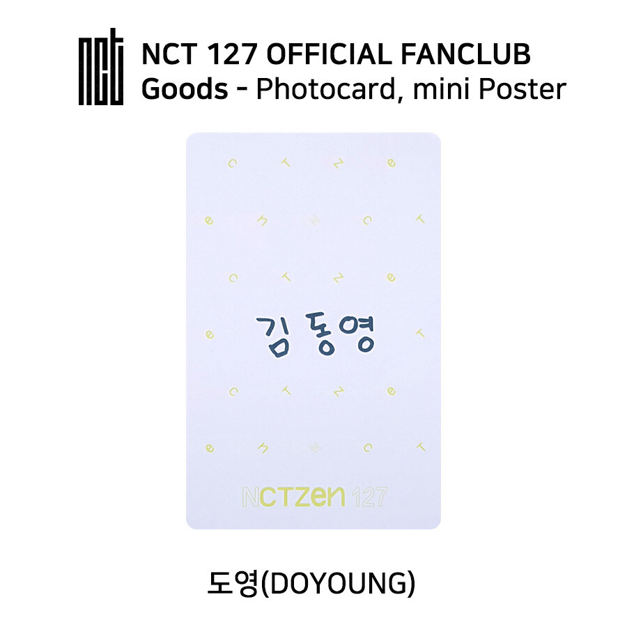 NCT127 NCTZEN127 1st Fan Club Welcome Kit Official Photocard