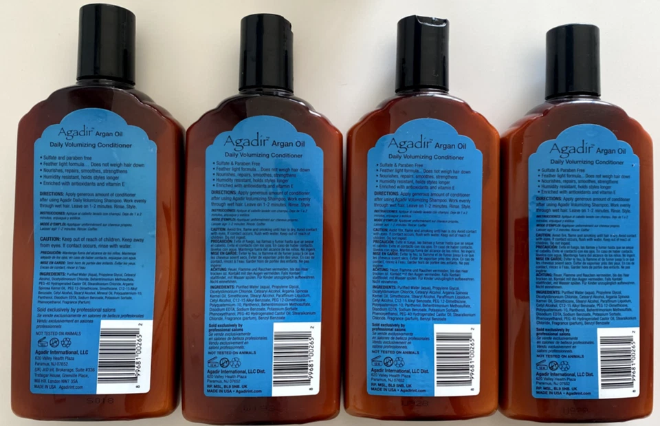 Acondicionador Agadir aceite de argán voluminizador diario 12,4 oz (paquete de 4) Foto 2 de 2