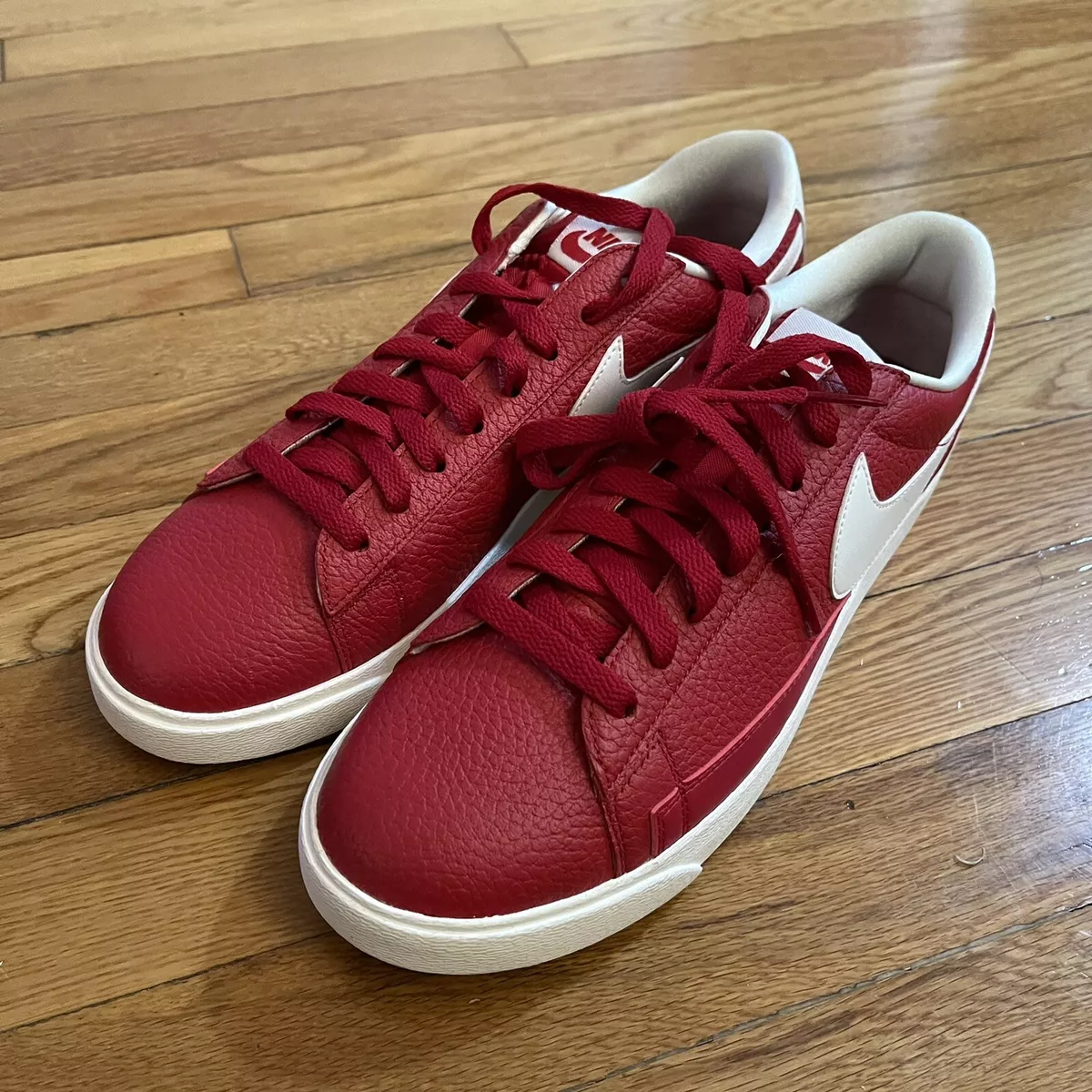 Nauwgezet Informeer Zakje 🔥Nike Blazer Low PRM Gym Red Sail Sneakers Womens Size 11 454471 601 | eBay