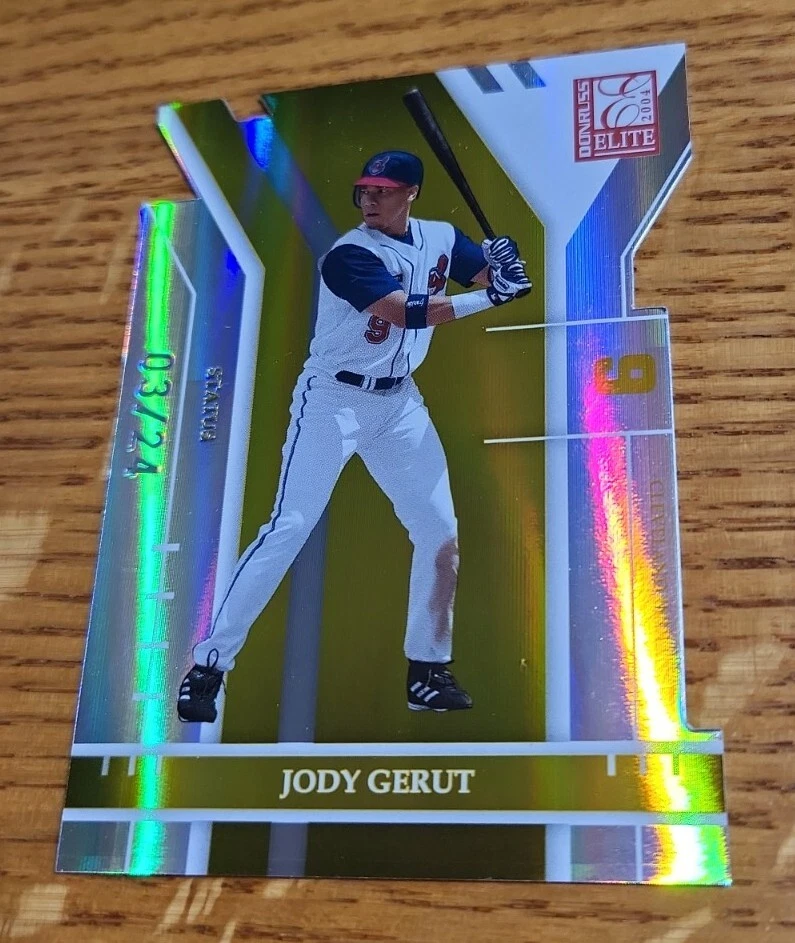 Jody Gerut 2004 Donruss Elite Status /24 Die-Cut Indians - Image 2 of 3