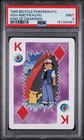 1999 Pokemon Ash + Pikachu King Of Diamonds Playing Card Bicycle TV Show PSA 9
