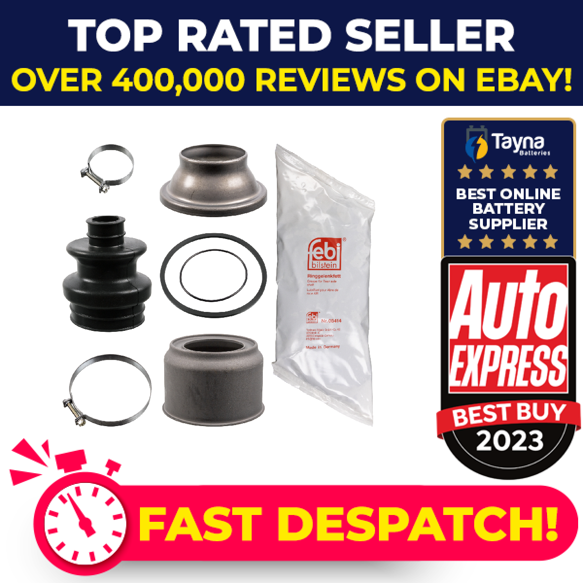CV Joint Boot fits MERCEDES 200 S123, W123 Rear Outer 2.0 2.0D 76 to 85 C.V. New