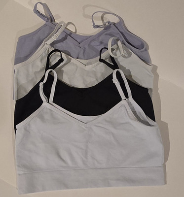 Maidenform Girls Bralette Pullover Adjustable, Child's Large, Set of 4