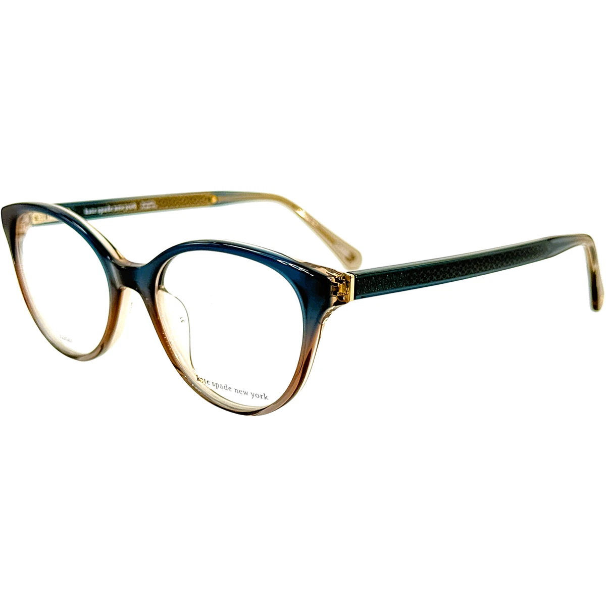 Kate Spade Irene Womens Plastic Eyeglass Frame 0WTA Blue Shaded 50-17 kate spade new york Blue Plastic Eyeglass Frames for sale | eBay main image 4