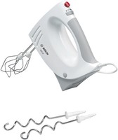 Bosch Handmixer MFQ3530 450W Weiß Grau Turbo Edelstahl Knethaken