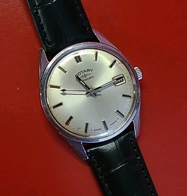Herrenuhr ROTARY Automatic Stahl Läuft Vintage
