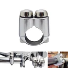 Chrome Dual Button Handlebar Turn Signal Light Switches For Harley Chopper Dyna