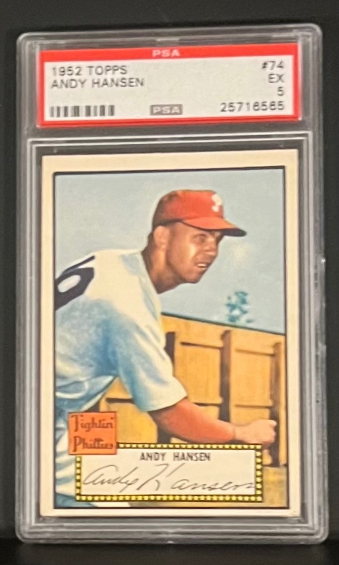 1952 Topps Andy Hansen #74 PSA5