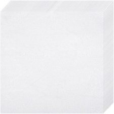 10 PCS Embroidery Fabric, Pre-Cut White Natural Cotton Embroidery Cloth Fabric,
