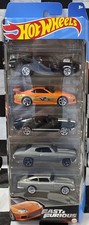 NEW 2023 Hot Wheels Fast  Furious 5 Pack: Charger Supra Mustang Chevelle Aston