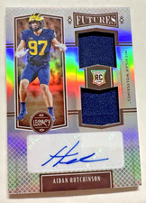 2022 Legacy Aidan Hutchinson Auto Futures RPA Patch Silver Prizm 21/199 Rookie