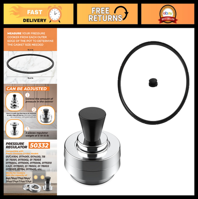 #ad Pressure Canner Regulator amp; Sealing Ring Replacement Parts for 18qt 23qt Models $33.99
