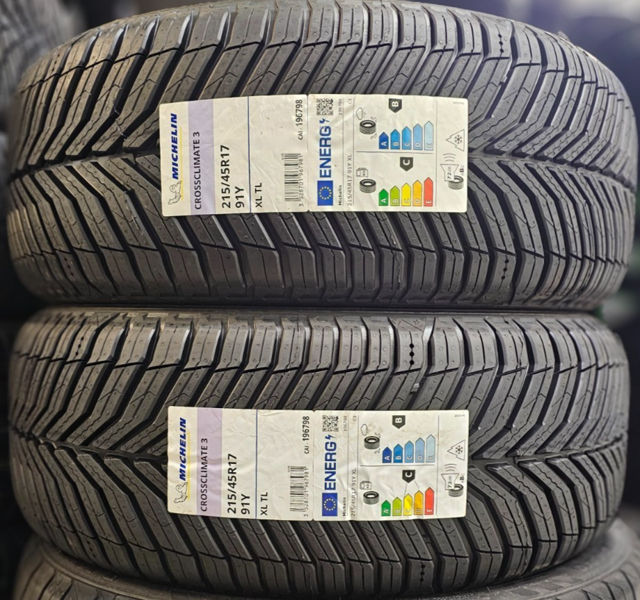 2X MICHELIN CROSSCLIMATE 3 215/45 ZR17 XL 91Y 215 45 17 ALL SEASON