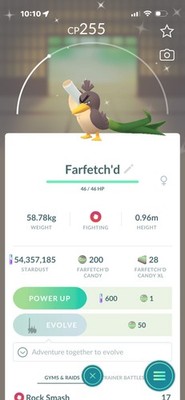 Pokemon Go Shiny Farfetch d