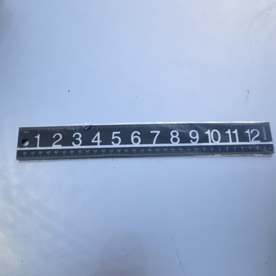 Acme United Corporation 12'' (30cm) Black Acrylic Ruler Model 16518