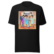 The Jeffersons T-shirt Animated 80's TV Sitcom Cast Short Sleeve Unisex Tee