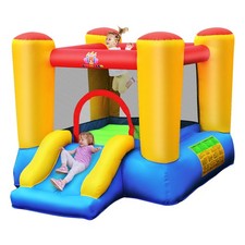 Inflatable Bouncer Kids Slide Bounce House for Indoor Outdoor without Blower