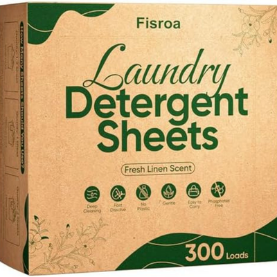 #ad Travel Laundry Detergent Sheets 300 Loads Eco Friendly Washing Detergent Sheets $13.69