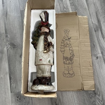 vintage snowman porcelain 24 inch