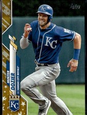 2020 Topps #54 Hunter Dozier Gold Star