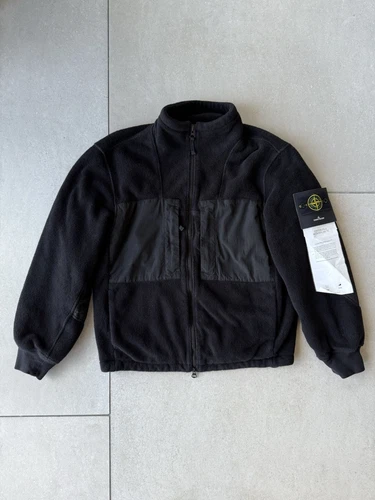 Giacca Stone Island pile nylon toppa zip nuova con etichetta S $1185 2025
