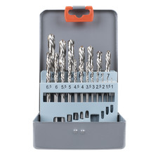 Sealey AK8190 Left Hand Spiral Drill Bit Set - 19 Piece