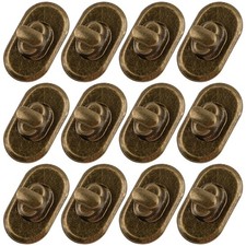 12 Sets Turn Lock Clasp Metal Bag Purse Closure Twist Fasteners Hardware