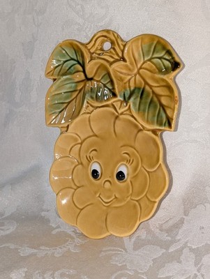 Vtg Enesco Anthropomorphic Yellow sunflower candy dish Wall Hanging spoon rest