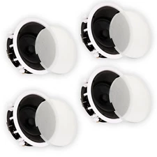 Theater Solutions TSS6A Flush Mount Angled Speakers with 6.5" Woofers 4 Pack