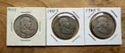 [Lot of 3] Franklin Half Dollars - 90% Silver | (2) 1951-S and 1960-D