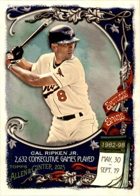 Cal Ripken Jr. 2023 Topps Allen & Ginter Spotless Spans #SS-4 Baltimore Orioles