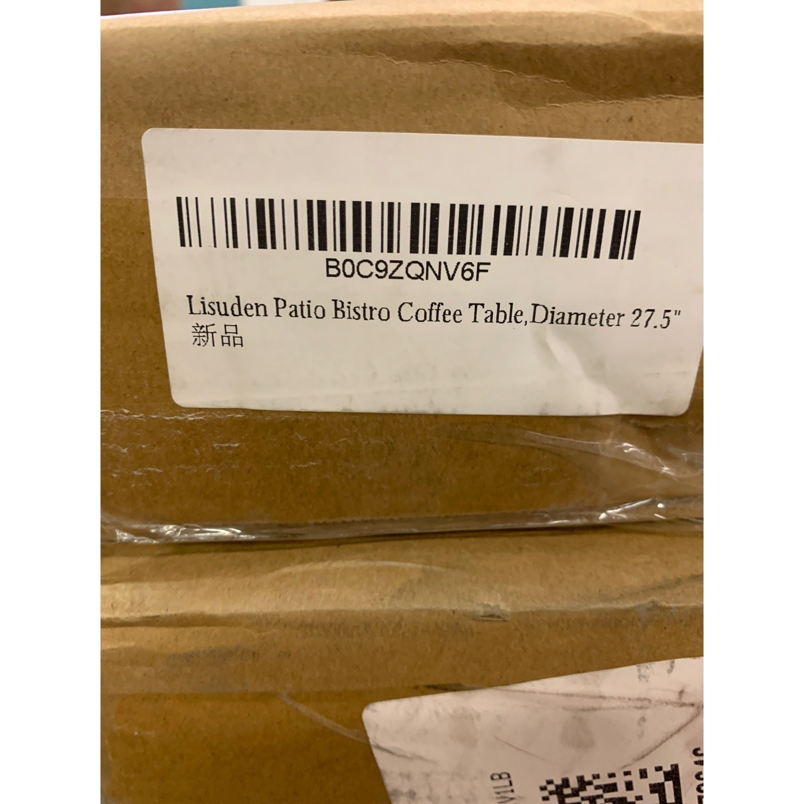 Lisuden Patio Bistro Metal Dining Table, Round Table for 2 Person, 27.5" WHITE