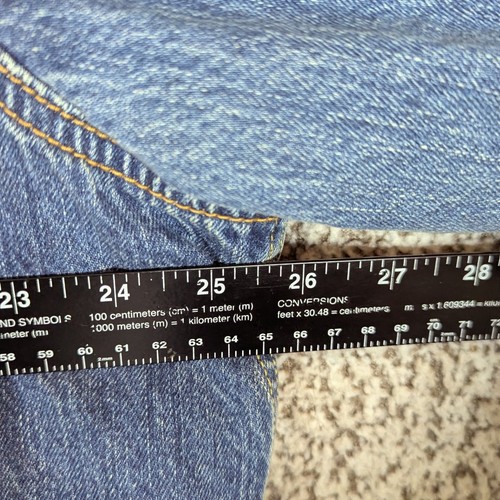 Giacca camionista Levi's Premium denim sherpa foderata con bottoni giacca jeans XXL - Foto 5 di 14