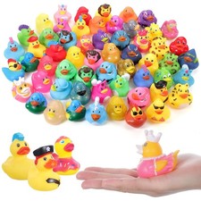 30 Pcs Rubber Duck Assorted Plastic Rubber Duckies Bath Toys Cruise Ducks Gifts