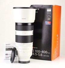 Sony FE 100-400mm F4.5-5.6 OSS GM  G Master Lens Refurbished +12Month Guarantee.