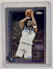 2025-26 Topps Chrome Anthony Edwards #151 Minnesota Timberwolves Basketball