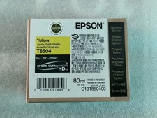 New Genuine Epson T8504 Yellow Ultra Chrome HD Ink For SC-P800 Exp 11-2024