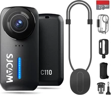 SJCAM C110 Pocket Body Camera, 4K, 200 Minutes, Image Stabilization, Ultra [NEW]