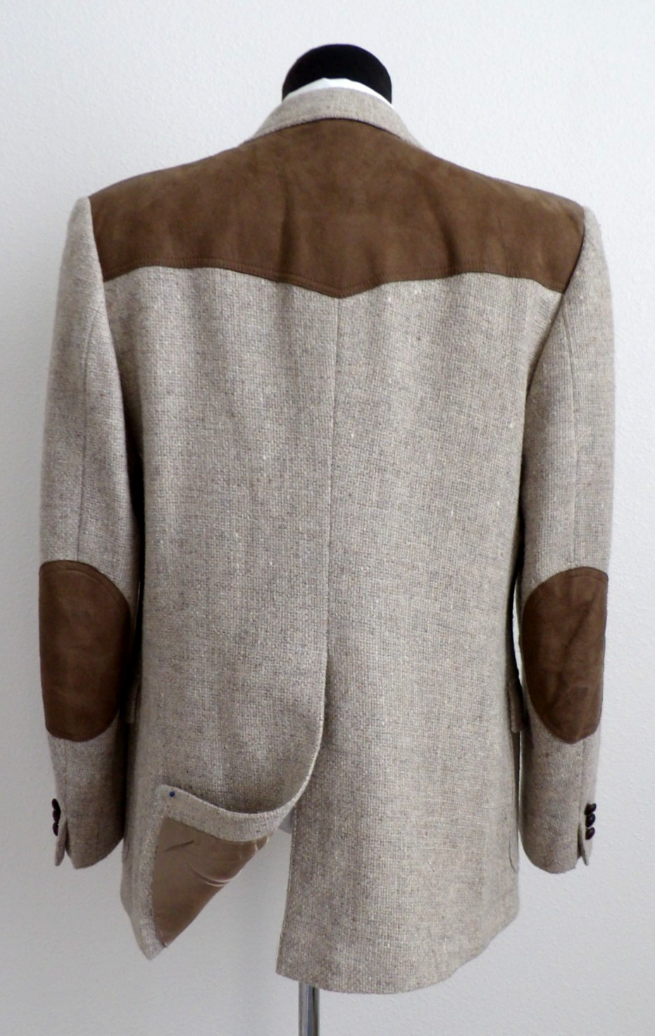 Pendleton western jacket 2btn center vent beige h… - image 8