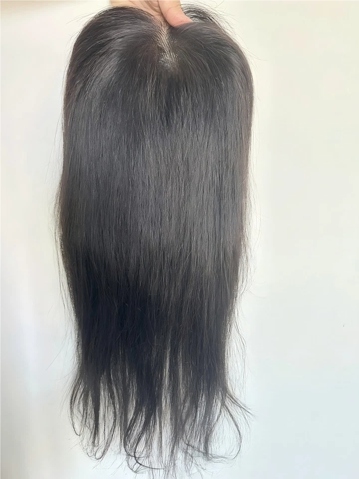5.5英寸X6.3英寸横跨花边前盖100%人类发饰带12~18 — 第 2/4 张图片