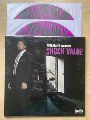 NEW SEALED Shock Value Timbaland IVC Limited Interscope 2LP Purple/Black Vinyl