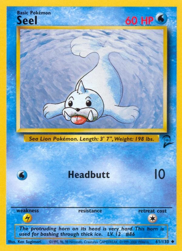 Pokemon Seel (61/132) Base Set 2 HP