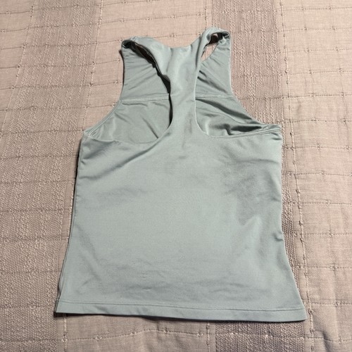 Under Armour Light Green Fitted Racerback Tank Top Women's XS Stretch - Picture 2 of 5