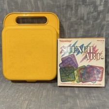 Tupperware Stencils 8 Case Alphabet Animals Shapes Holidays Fine Motor Skills