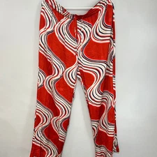 Zara Women's Straight Leg Printed Satin Pajama Pants