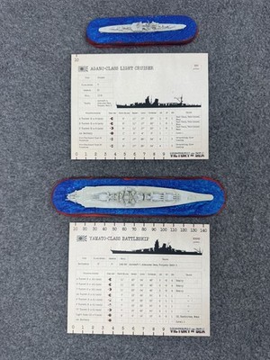 Agano Class Light Cruiser Yamato Class Battleship Japan Victory At Sea Lot of 2