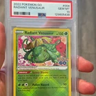 PSA 10 Radiant Venusaur 004/078 Pokemon GO Holo Radiant Rare 2022 Eng